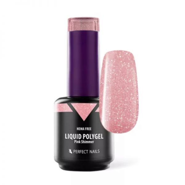 PINK SHIMMER LIQUID POLYGEL 15 ml